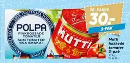 Bilka Mutti hakkede tomater 3-pak, DKK 30 tilbud