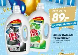 Bilka Biotex flydende vaskemiddel, DKK 89 tilbud