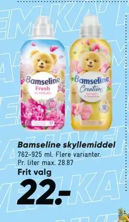 Bilka Bamseline skyllemiddel, DKK 22 tilbud