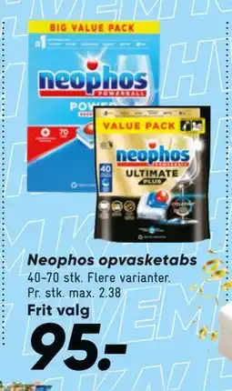 Bilka Neophos opvasketabs, DKK 95 tilbud