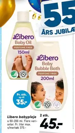 Bilka Libero babypleje, DKK 45 tilbud