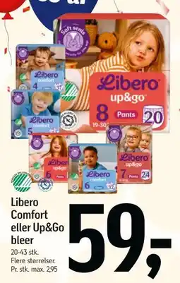 Føtex Libero Comfort eller Up&Go bleer, DKK 59 tilbud