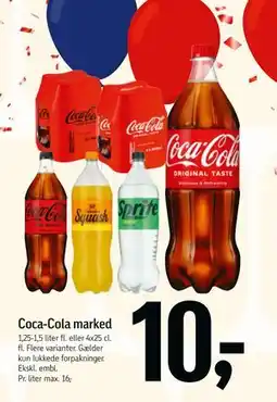 Føtex Coca-Cola marked, DKK 10 tilbud