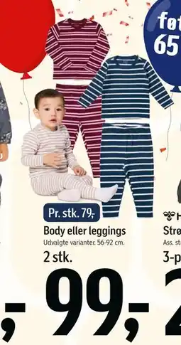 Føtex Body eller leggings, DKK 99 tilbud