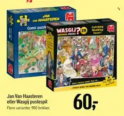 Føtex Jan Van Haasteren eller Wasgij puslespil, DKK 60 tilbud