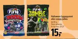 Føtex Halloween tyggegummi eller creepy jellies, DKK 15 tilbud
