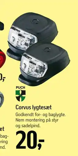 Føtex Corvus lygtesæt, DKK 20 tilbud