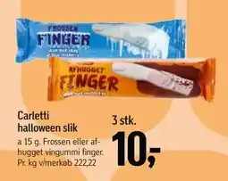 Føtex Carletti halloween slik, DKK 10 tilbud
