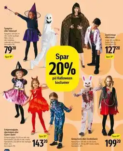 Føtex Spar 20% på Halloween kostumer tilbud