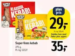 Føtex Super Kræs kebab, DKK 35, App-pris tilbud