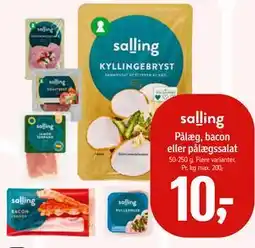 Føtex Pålæg, bacon eller pålægssalat, DKK 10 tilbud