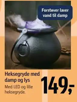 Føtex Heksegryde med damp og lys, DKK 149 tilbud