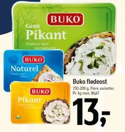Føtex Buko flødeost, DKK 13 tilbud