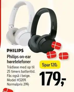 Føtex Philips on-ear høretelefoner, DKK 179 tilbud