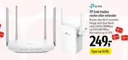 Føtex TP-Link trådløs router eller extender, DKK 249 tilbud