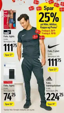 Føtex Spar 25% på Nike, Adidas, Kappa og Puma tilbud