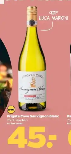 Netto Frigate Cove Sauvignon Blanc, DKK 45 tilbud