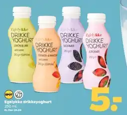 Netto Egelykke drikkeyoghurt, DKK 5 tilbud