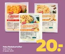 Netto Peka flødekartofler, DKK 20 tilbud