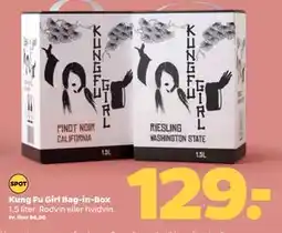 Netto Kung Fu Girl Bag-in-Box, DKK 129 tilbud