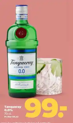 Netto Tanqueray 0,0%, DKK 99 tilbud
