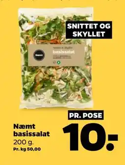Netto Næmt basissalat, DKK 10 tilbud