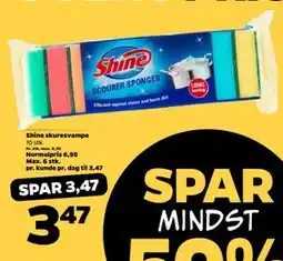 Netto Shine skuresvampe, DKK 3.47 tilbud