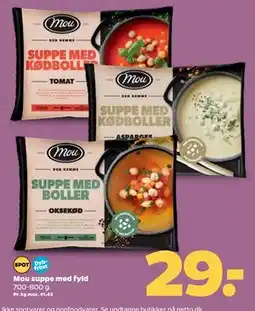 Netto Mou suppe med fyld, DKK 29 tilbud