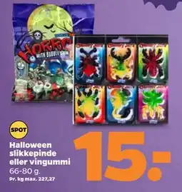 Netto Halloween slikkepinde eller vingummi, DKK 15 tilbud