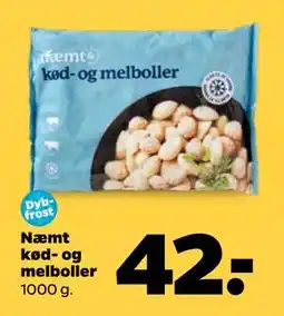 Netto Næmt kød- og melboller, DKK 42 tilbud