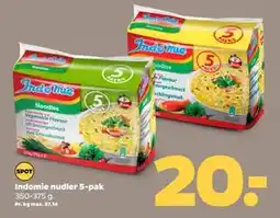 Netto Indomie nudler 5-pak, DKK 20 tilbud