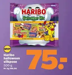 Netto Haribo halloween slikpose, DKK 75 tilbud