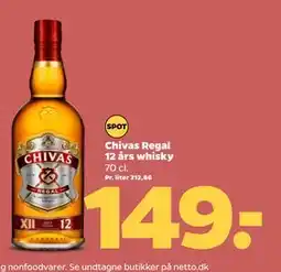 Netto Chivas Regal 12 års whisky, DKK 149 tilbud