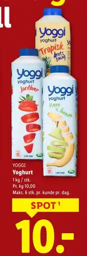 Lidl Yoghurt, DKK 10 tilbud