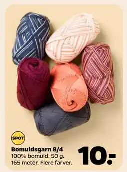 Netto Bomuldsgarn 8/4, DKK 10 tilbud