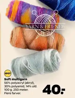 Netto Soft multigarn, DKK 40 tilbud