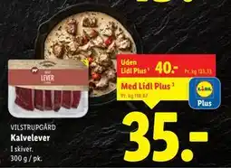 Lidl Kalvelever, DKK 40, App-pris tilbud