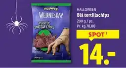 Lidl Blå tortillachips, DKK 14 tilbud