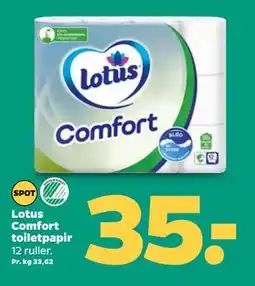 Netto Lotus Comfort toiletpapir, DKK 35 tilbud