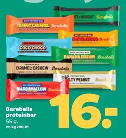 Netto Barebells proteinbar, DKK 16 tilbud