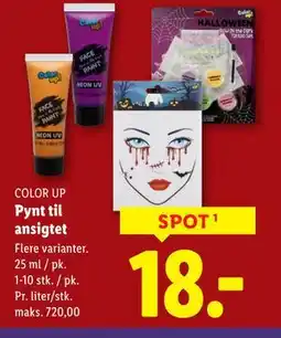 Lidl Pynt til ansigtet, DKK 18 tilbud