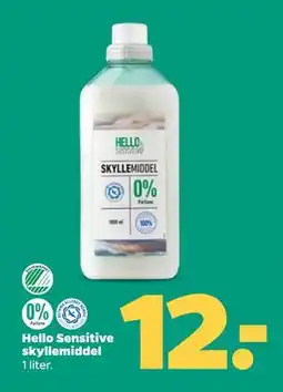 Netto Hello Sensitive skyllemiddel, DKK 12 tilbud