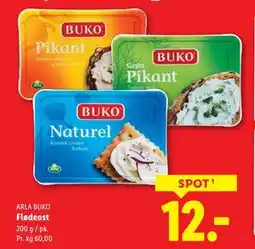 Lidl Flødeost, DKK 12 tilbud