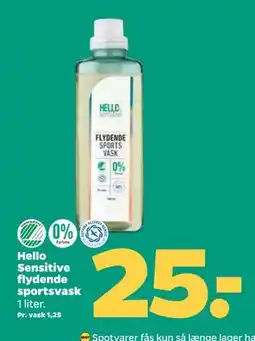 Netto Hello Sensitive flydende sportsvask, DKK 25 tilbud