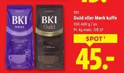 Lidl Guld eller Mørk kaffe, DKK 45 tilbud