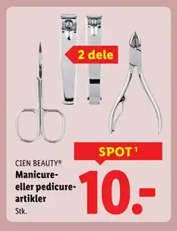 Lidl Manicure- eller pedicureartikler, DKK 10 tilbud