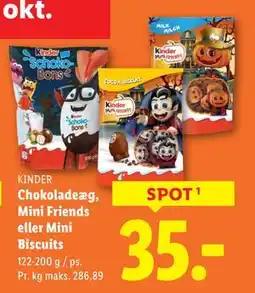 Lidl Chokoladeæg, Mini Friends eller Mini Biscuits, DKK 35 tilbud
