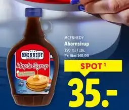 Lidl Ahornsirup, DKK 35 tilbud
