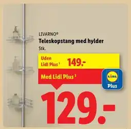 Lidl Teleskopstang med hylder, DKK 149, App-pris tilbud