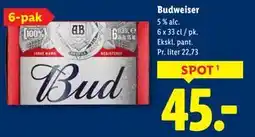 Lidl Budweiser, DKK 45 tilbud